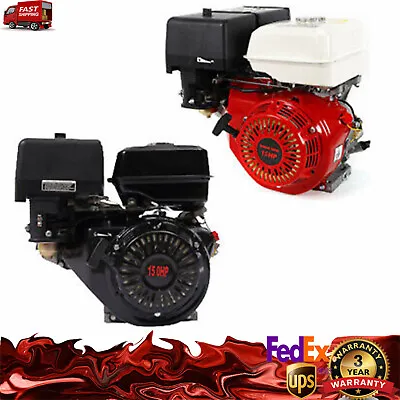 $308 • Buy 15HP 4Stroke 420CC Engine OHV Horizontal Gas Engine Recoil Start Go Kart Motor 