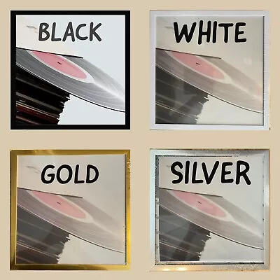 Vinyl Record Frame - You Pick Your Color! Black Silver White Or Gold! • $15