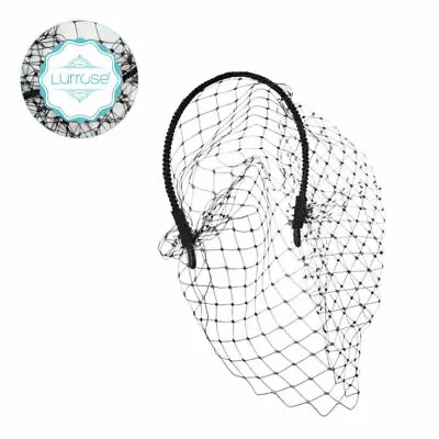 Hair Headband Woman Hoop Veils Headpiece For Headband With Black Veil Wedding • $9.97