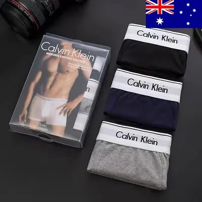 CK Calvin Klein Mens Boxers Trunks 3 Pack Several Colours Classic M L Size • $30.99