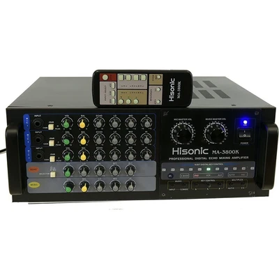 $320 • Buy Hisonic Dual Channel MA3800K Karaoke Mixing Amplifier 760W