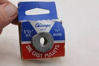 Chicago Die Cast Pulley 150-A 1-1/2  Diameter 3/8  Bore • $10