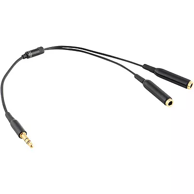$2.45 • Buy 6  1 Male To 2 Female Gold Plated 3.5mm Audio Y Splitter Headphone Cable Black