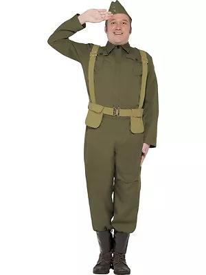 Mens WW2 1940s 40s Home Guard Private Fancy Dress Costume Dads Army By Smiffys • £49.99