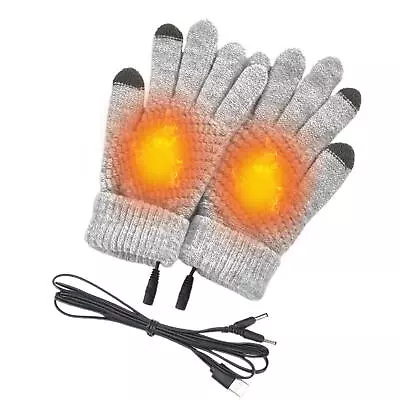 Electric Heated Gloves Usb Hand Warm Thermal Winter Glove Touch Screens • $10.02