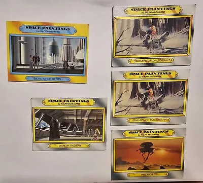 Lot Of 5 1980 STAR WARS Empire Strikes Back Trading Cards 337 122 123 123 118 • $6.36