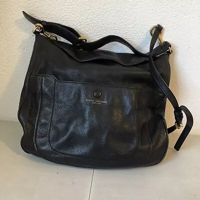 Marc Jacobs New York Leather Black Crossbody Shoulder Bag J139 • $79.99