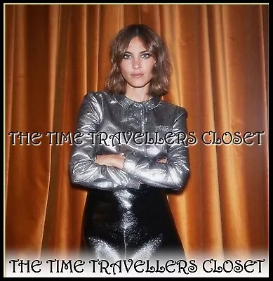 $100.45 • Buy BNWT Alexa Chung M&S Archive The Aire Shirt Silver Metallic Blouse Necktie UK 12