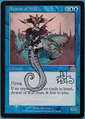 Avatar Of Will FOIL Prophecy NM ARTIST ALTERED SIGNED MTG CARD (409611) ABUGames • $55.25