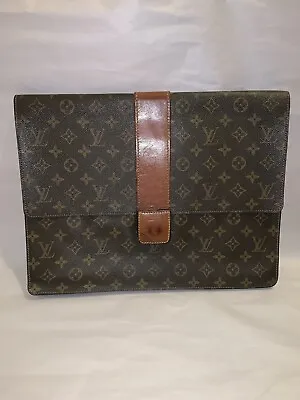 Louis Vuitton Rare Vintage Monogram Lena Portfolio Clutch Porte Documents  • $400