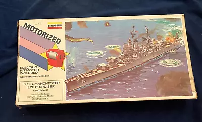 Lindberg Motorized Kit USS Manchester Light Cruiser 1 /600 • $18