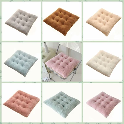 $56.36 • Buy Warm Plush Seat Cushion Solid Color Chair Cushion Furry Chair Pad  Home