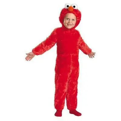 123 Sesame Street Elmo Red Costume Toddler Baby Medium Comfy Faux Fur 3T-4T New • $20