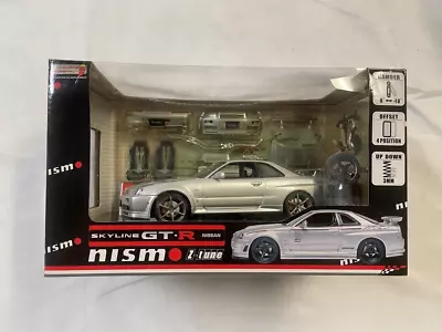 Auto Pro Shop 1/24 Nissan GTR R34 Nismo Model Car Silver (Slightly Damage Box) • $50