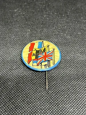 Ww2 Badge 1940s Piece Allies Unusual Memorabilia Souvenir Piece War Cap Badge • £12