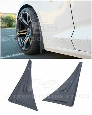 For 16-Up Camaro GM Extended Style TEXTURE BLACK Front Splash Guards Mud Flaps • $39.99