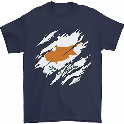 £9.99 • Buy Torn Cyprus Flag Cypriot Day Football Mens T-Shirt 100% Cotton