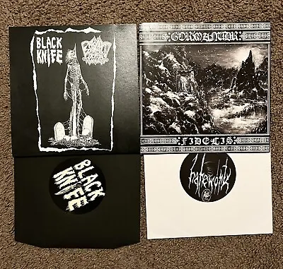 2x Metal 7” Lot Black Knife Bastard Cross Fidelis Gormanudr Thrash Bathory Mgla • $14