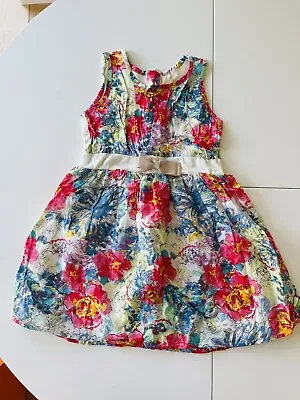 🌸Lovely Designer PAMPOLINA Girl Floral New Story Dress Age 6 NEW 🌸 • £14.55