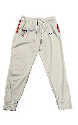 Nike Size M Joggers Soccer Training Pants Team USA Gray DH4849-050 Mens $85 • $48.90