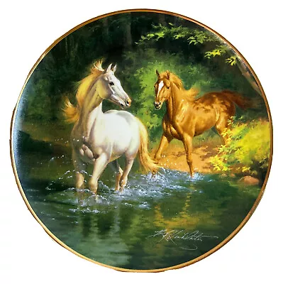 FREE AS THE WIND Plate Franklin Mint The British Horse Society Free Postage • £6.99