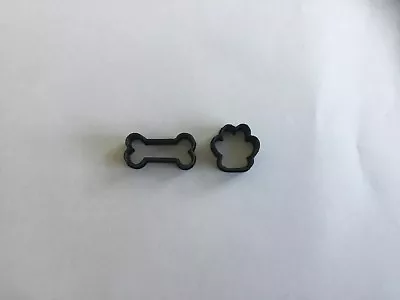 Dog Bone + Paw Mini Cookie Cutters Set Biscuit Pastry Fondant CutterBaking • £3.50