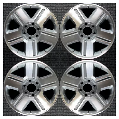 Set 2004 2006 2008 Chevrolet Trailblazer EXT OEM 17 Machined Wheels Rims 5179 • $630