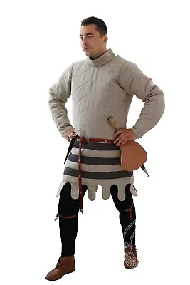 Medieval Viking Padded Gambeson Coat Aketon Jacket Armor Reenactment Larp Cospla • $90.23