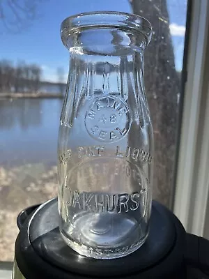 Oakhurst - Vintage Milk Bottle - Portland Maine - ME -  Half Pint • $5.95