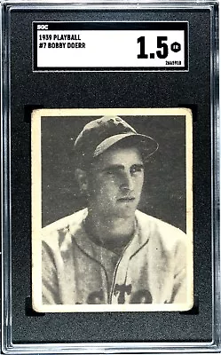 1939 Play Ball BOBBY DOERR Boston Red Sox #7 SGC 1.5 Fair Condition • $89.99