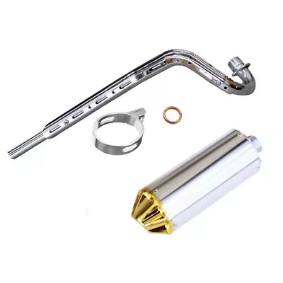 28mm EXHAUST PIPE OVAL MUFFLER 4 HONDA XR50 CRF50 110/125CC DIRT PIT TRAIL BIKE • $53.36