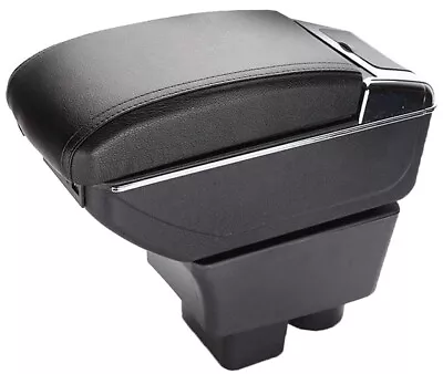 Car Armrest Arm Rest Centre Console Storage Box With USB For Skoda Fabia 08 - 14 • $58.59