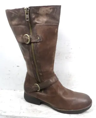 $24.99 • Buy NEW Born Womens Kendall Brown Leather Riding Western Boots D70223 Size Mm 9.5 M*