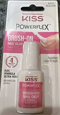 KISS Power Flex Brush-On Nail Glue For Press On Nails 0.17 Oz. With Brush • $2.99