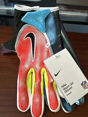 Nike Vapor Jet 7.0 NFL Combine Football Gloves Iridescent Multicolor Adult XL • $39.99