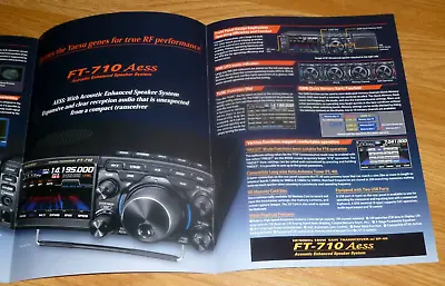 Yaesu FT710 Yaesu Factory Brochure 4 Pages Color  Specs For Yaesu FT710 • $6.49