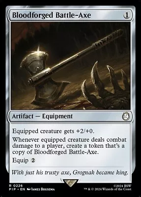 MTG - BLOODFORGED BATTLE-AXE - Fallout (R) • $1.49