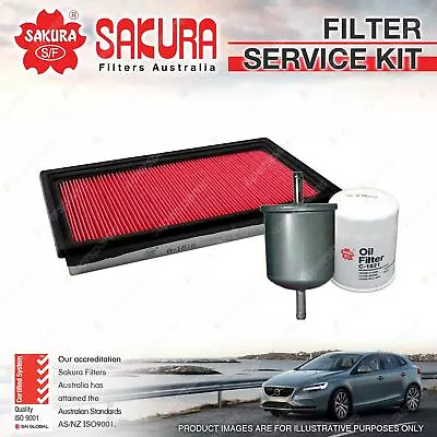 Sakura Oil Air Fuel Filter Service Kit For Nissan Pathfinder R50 Series 2 • $37