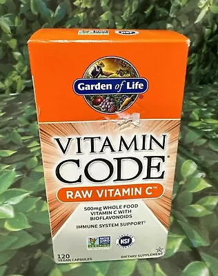 Garden Of Life Raw Vitamin Code Vitamin C 120 Veg Capsules • $32.99