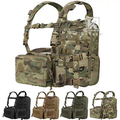 KRYDEX D3CR Chest Rig 5.56 7.62 Rifle Pistol Mag Pouch And D3 Flatpack Backpack • $109.95