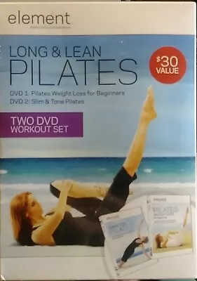 Element Long And Lean Pilates 2 (2013) DVD Workout Set FITNESS NEW! FAST! • $3.05