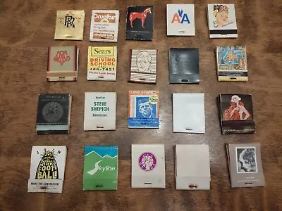 VTG Matchbooks W/Matches Lot Of 20 Various No Duplicates • $7.50