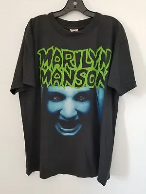 Vintage 90s Marilyn Manson Single Stitch Winterland Sz L Rare  • $225