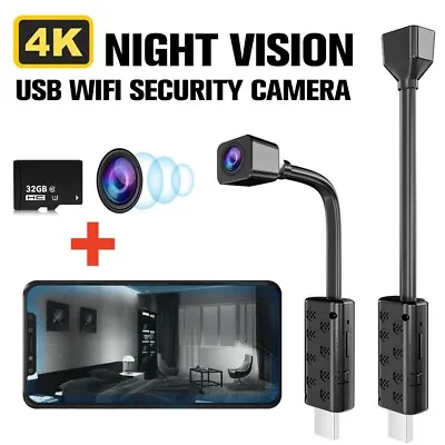 Mini Wireless Hidden Spy Camera WiFi IP Cam Home Security Night Vision HD 1080P • $14.98