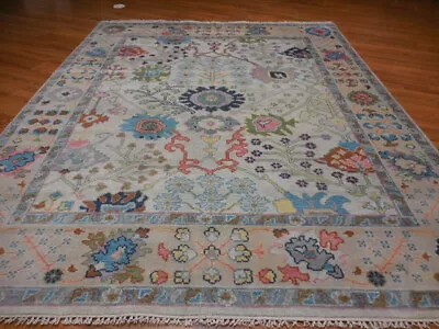 Bohemian RugOushak RugTurkish Ushak RugHandmade Contemporary Rug 8x10 Ft • $0.99