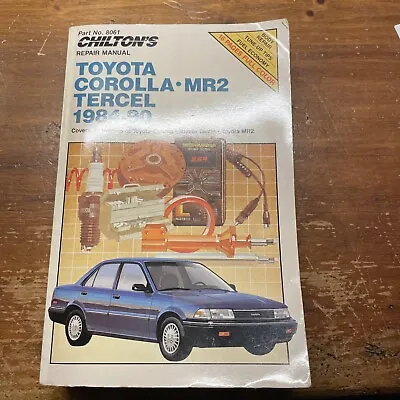 Chilton’s Repair Manual Toyota Corolla Mr2 Tercel 1984-90 • $5