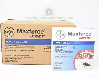 Maxforce Impact Roach Gel Case Of 5 Packs By Envu • $232.99