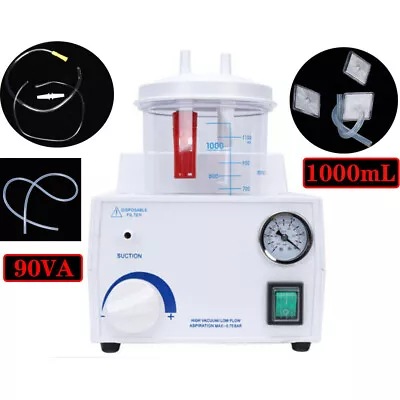 $137.75 • Buy  Dental Phlegm Suction Unit Emergency Medical Vacuum Aspirator Machine Portable 