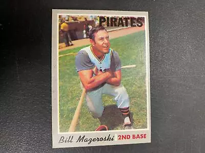 Bill Mazeroski 1970 Topps Baseball Card EX Condition #440 Pirates  A18 • $1.25