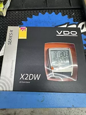 VDO X2DW 16 Function Wireless Cycling Computer Silver New • $35